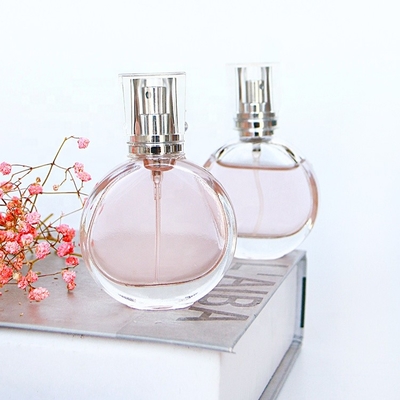 25ml 30ml 50ml Empty Flint Glass Flat Refillable Perfume Bottles perfume spray bottle