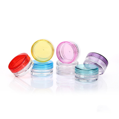 SGS Portable 2g Plastic Cosmetic Jars Small Cosmetic Travel Pots