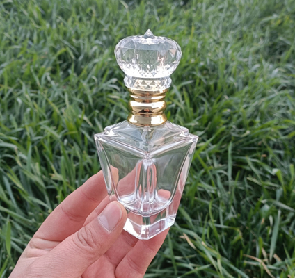 Custom Crown Cap 60ml Custom Square Crimp Cap Clear Perfume Spray Bottle