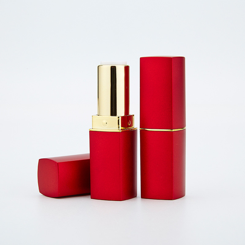 Red Empty Lipstick Tube Square Tube Phnom Penh  telescopic rotating Lipstick Tube