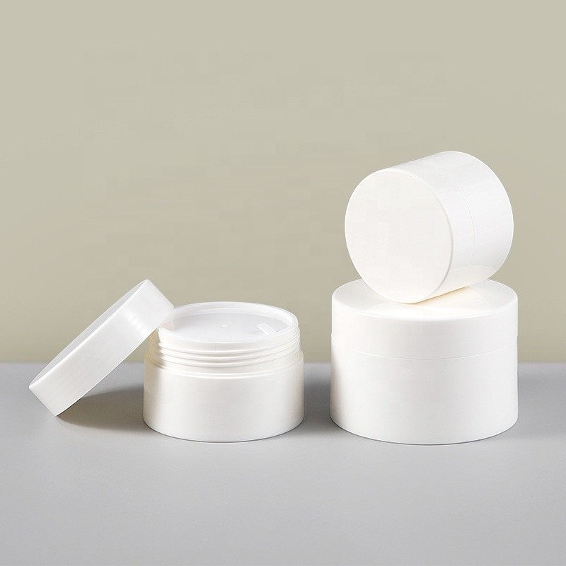 30g 50g 100g 120g 4oz Cream Packaging Clear Pet Plastic Cosmetic Jars With Plastic Lid